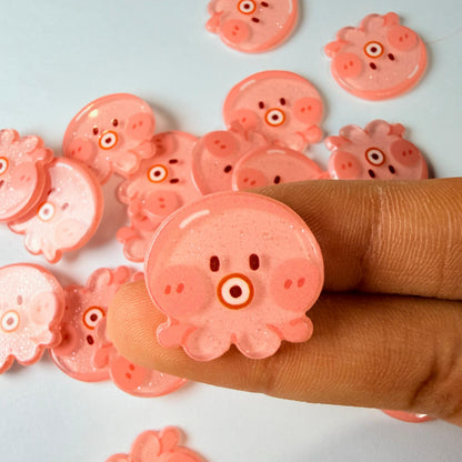 Flat Octopus Charms for DIY Crafts