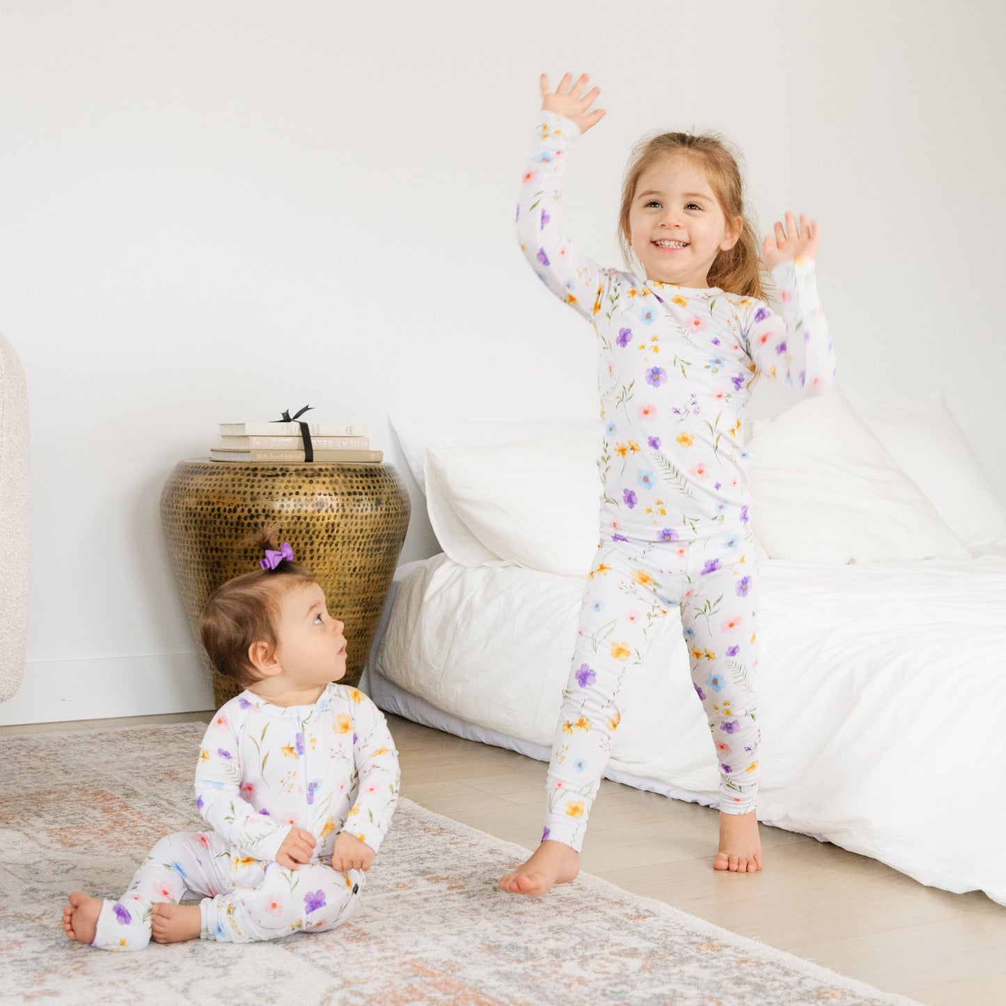 Wildflower Bamboo Zippered Romper