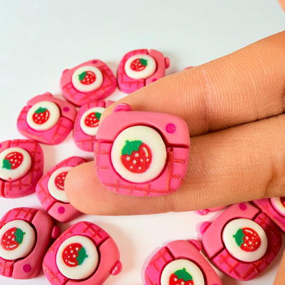 Strawberry Camera Charms for DIY Crafts