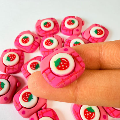 Strawberry Camera Charms for DIY Crafts