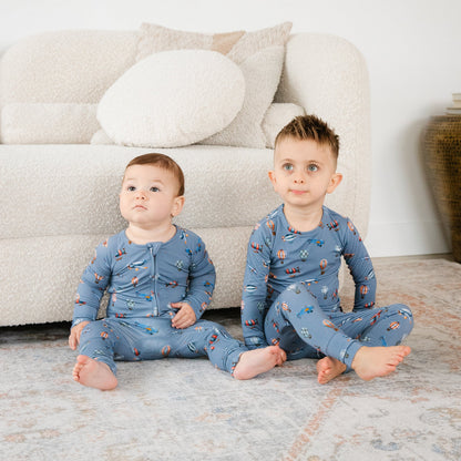 Vintage Voyager Two-Piece Pajama Set