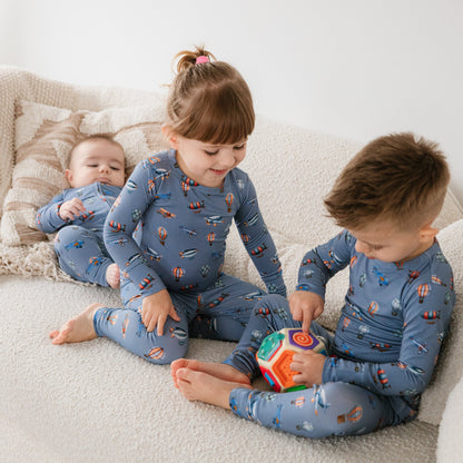 Vintage Voyager Two-Piece Pajama Set