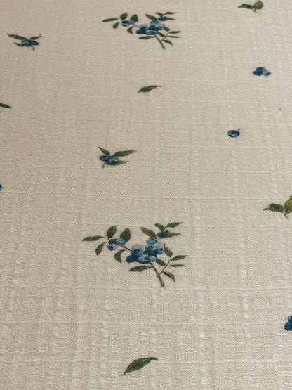 Draps-housses en mousseline de coton biologique pour berceau - Myrtille