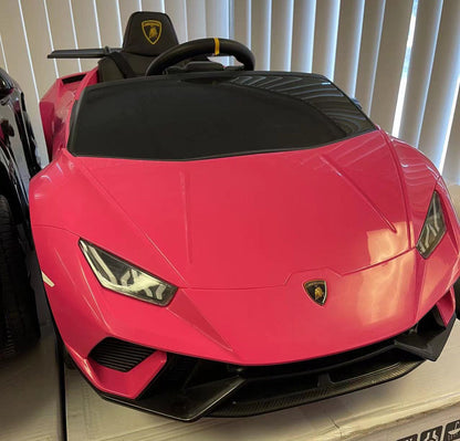 Voiture électrique Lamborghini Huracan DELUXE 12V 2026 pour enfants avec télécommande