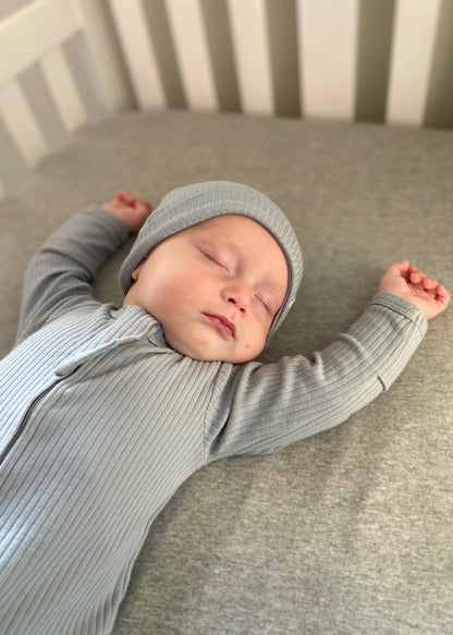 Pyjama bébé en coton bio, Bleu Harbour | ba.be.O