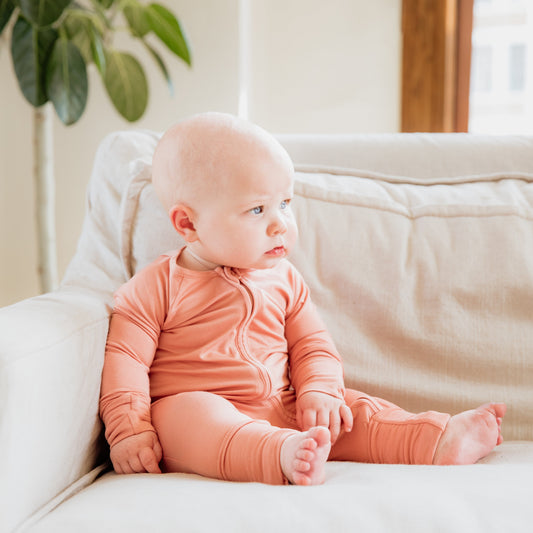 Roseate Bamboo Convertible Zippered Romper