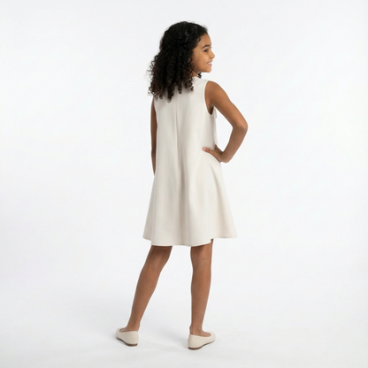 Roseleaf Elegance — Robe évasée à fleur