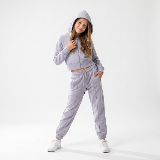Court Side — ensemble fille à haut court et jogging