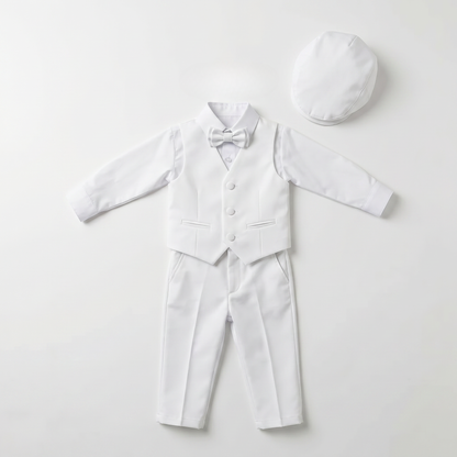 Alessio — Ensemble bébé avec gilet et casquette