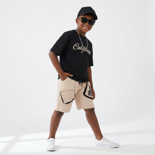 Ensemble short et chapeau California Boy