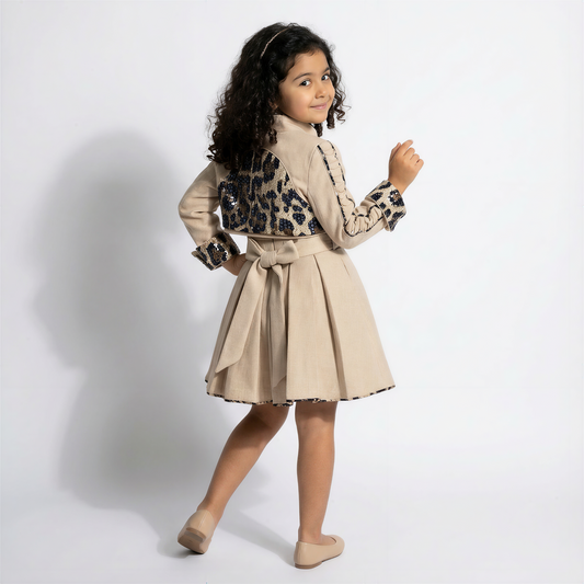 Sahara Couture Girls’ Dress & Cropped Jacket