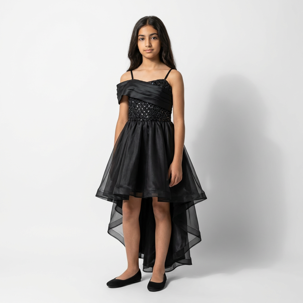 Little Aria Girls High-Low Preteen Dress