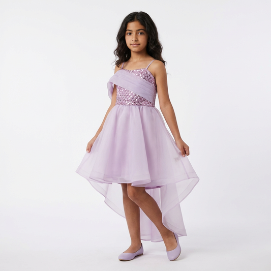 Little Aria Girls High-Low Preteen Dress
