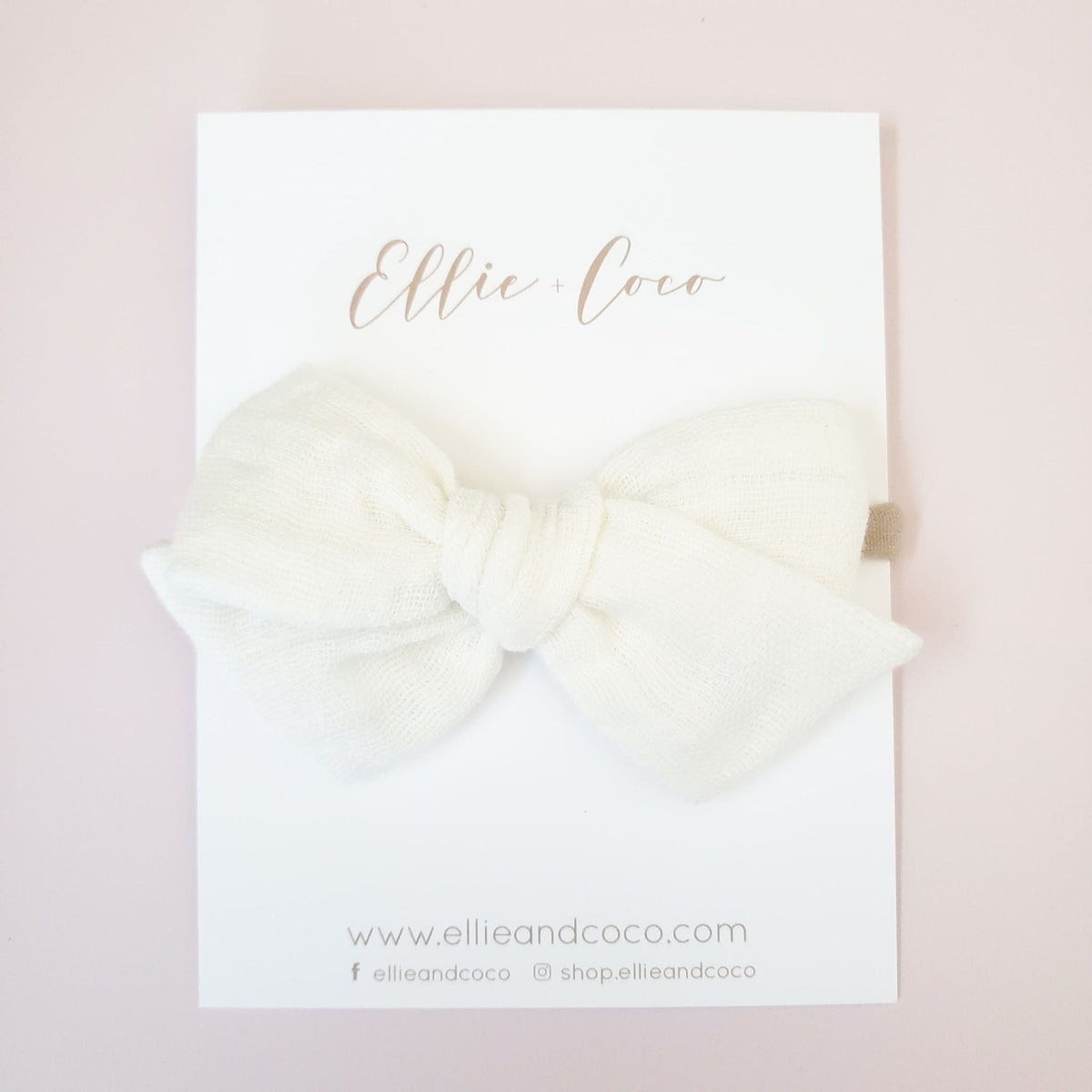 Boucle en gaze | Ivory