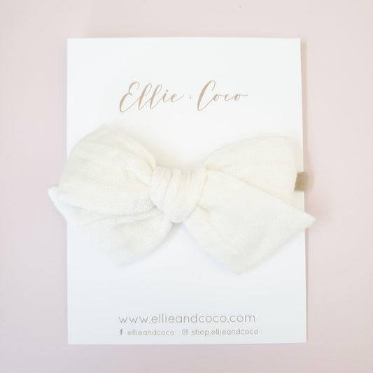 Boucle en gaze | Ivory