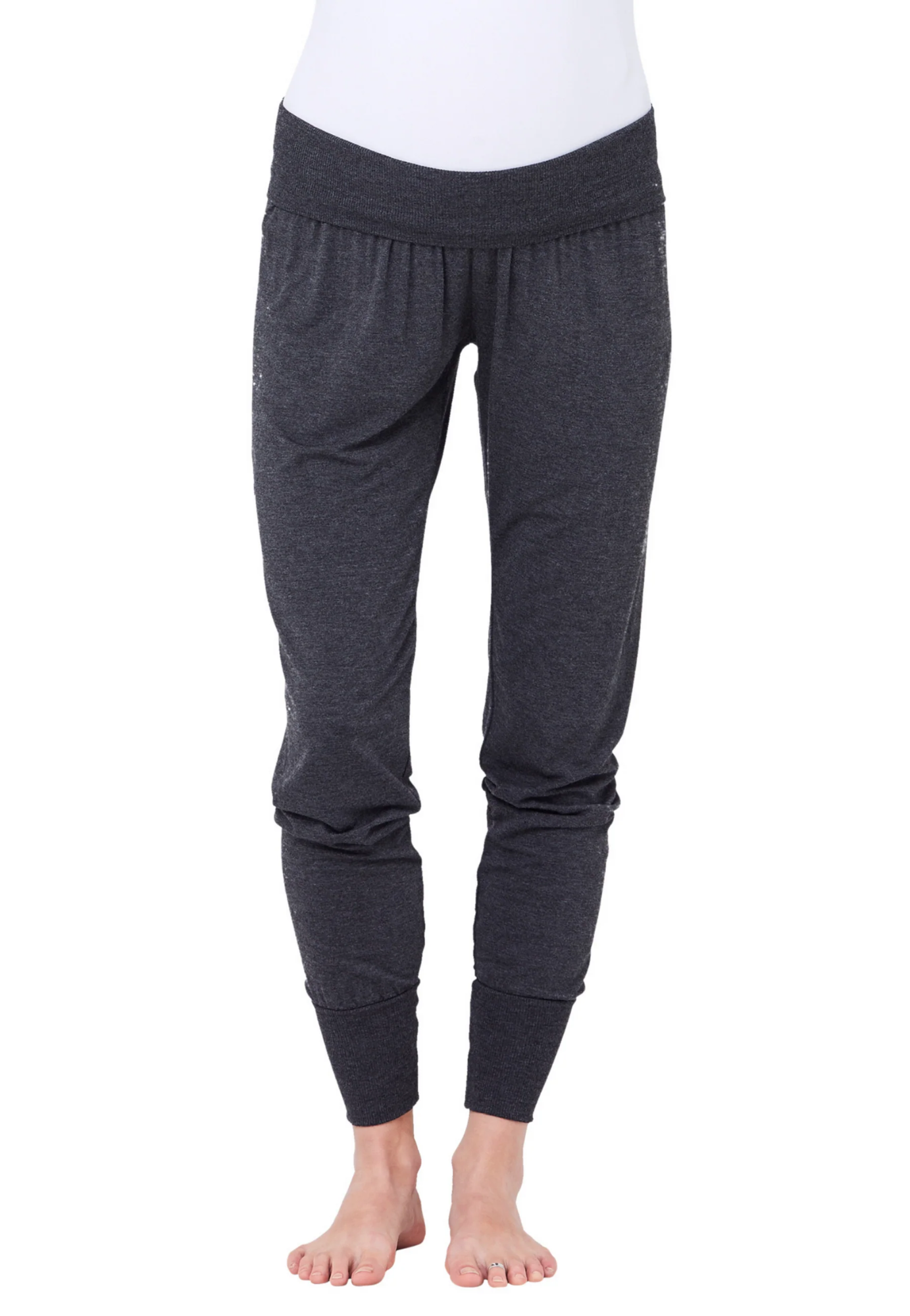 Rib-Knit Maternity Jersey Lounge Pants