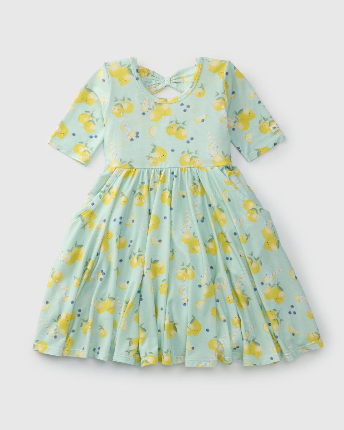 Robe patineuse à manches courtes - Lemon Squeezy