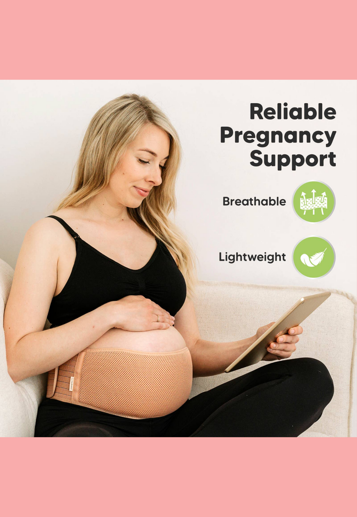 KeaBabies Adjustable Maternity Support Belt