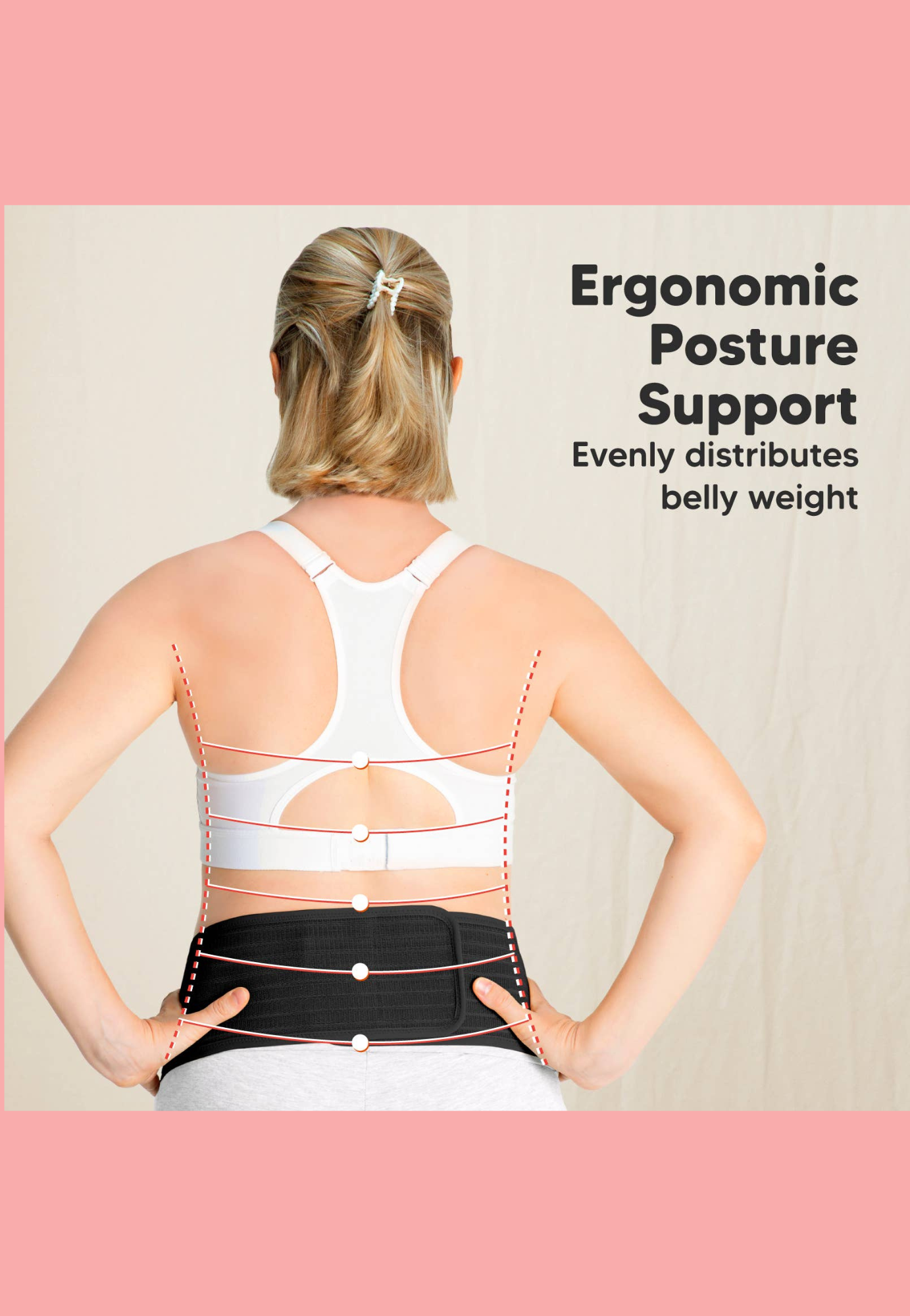 KeaBabies Adjustable Maternity Support Belt