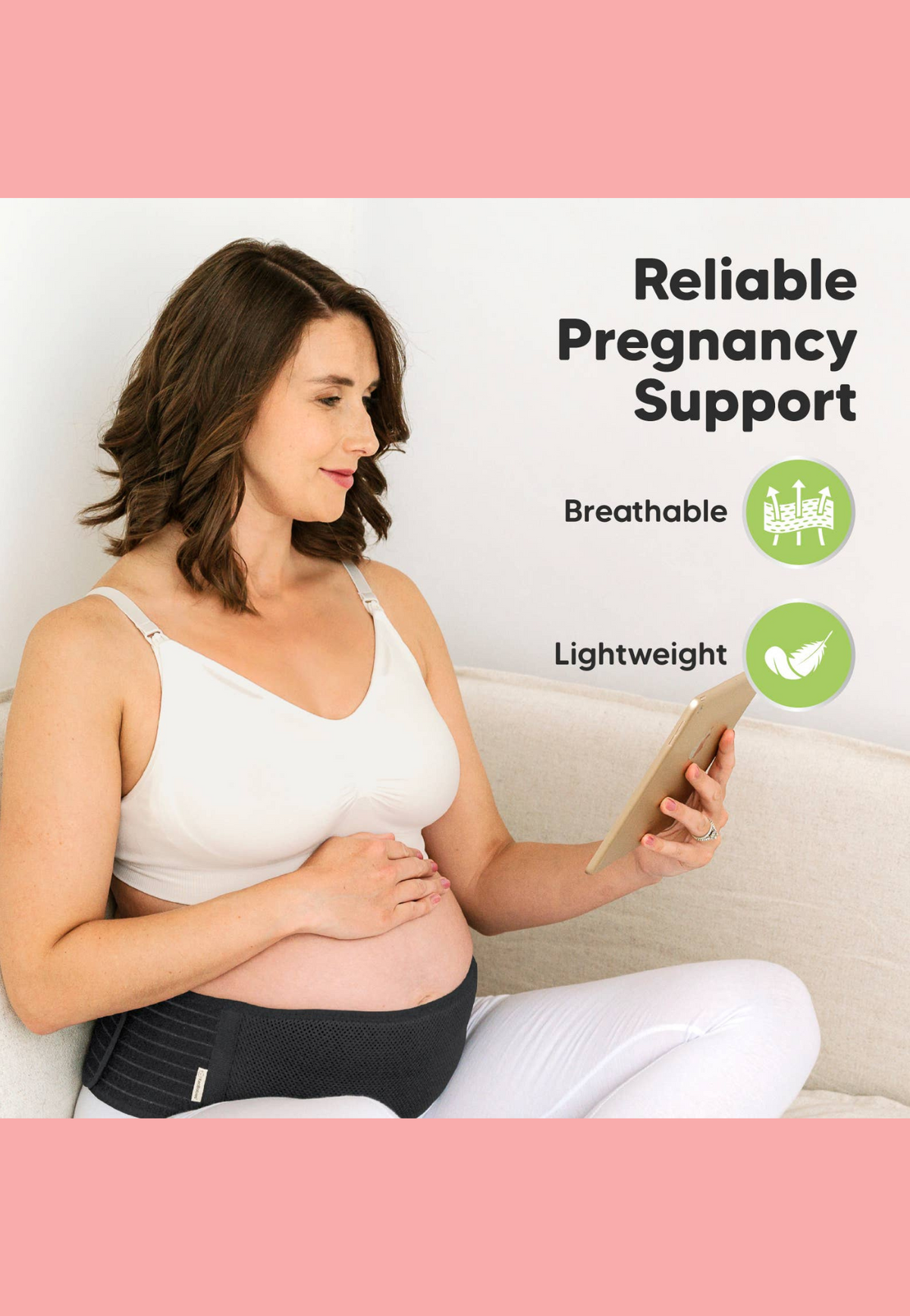 KeaBabies Adjustable Maternity Support Belt