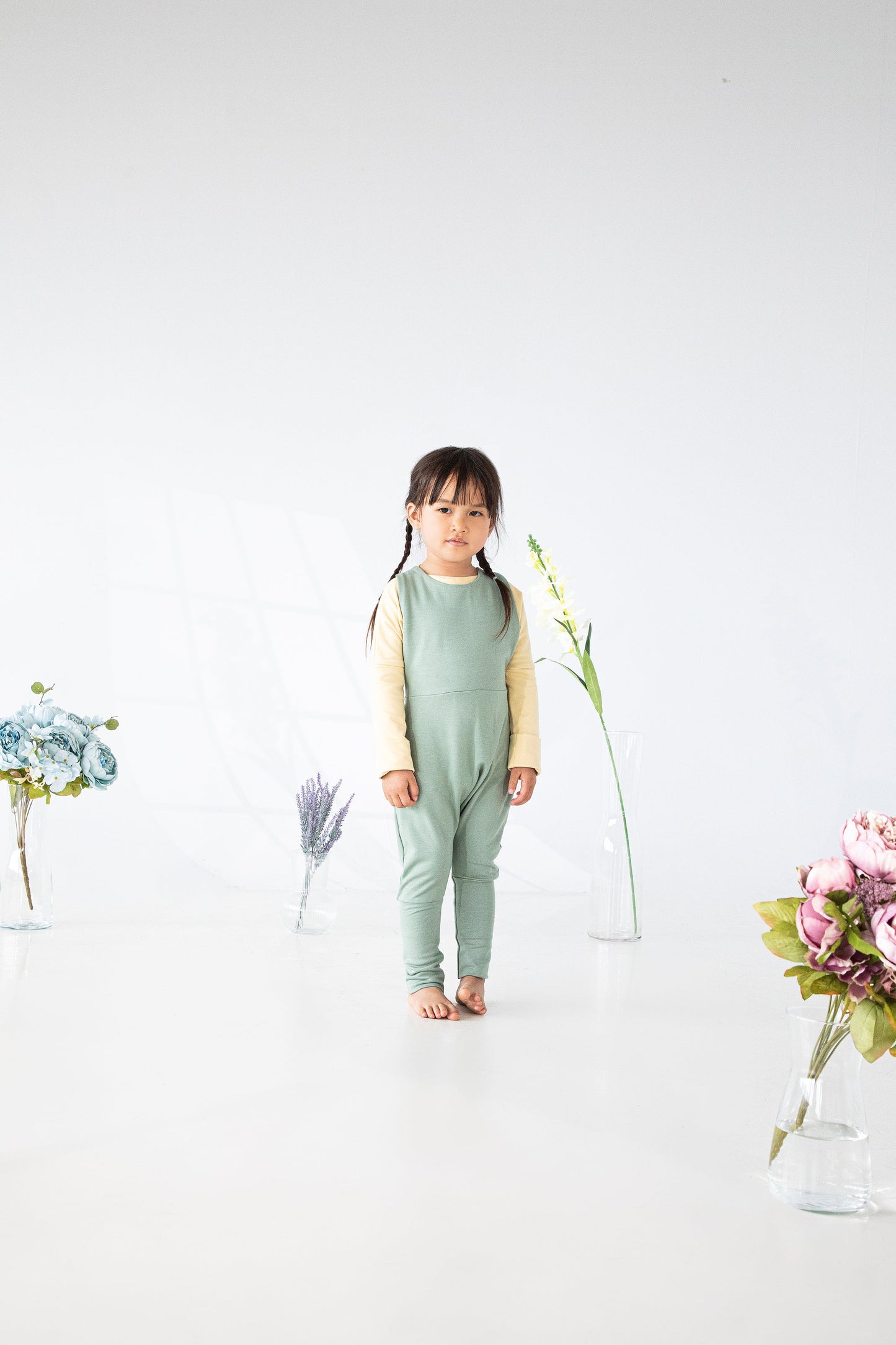 Grow With Me Overalls | Sage Green