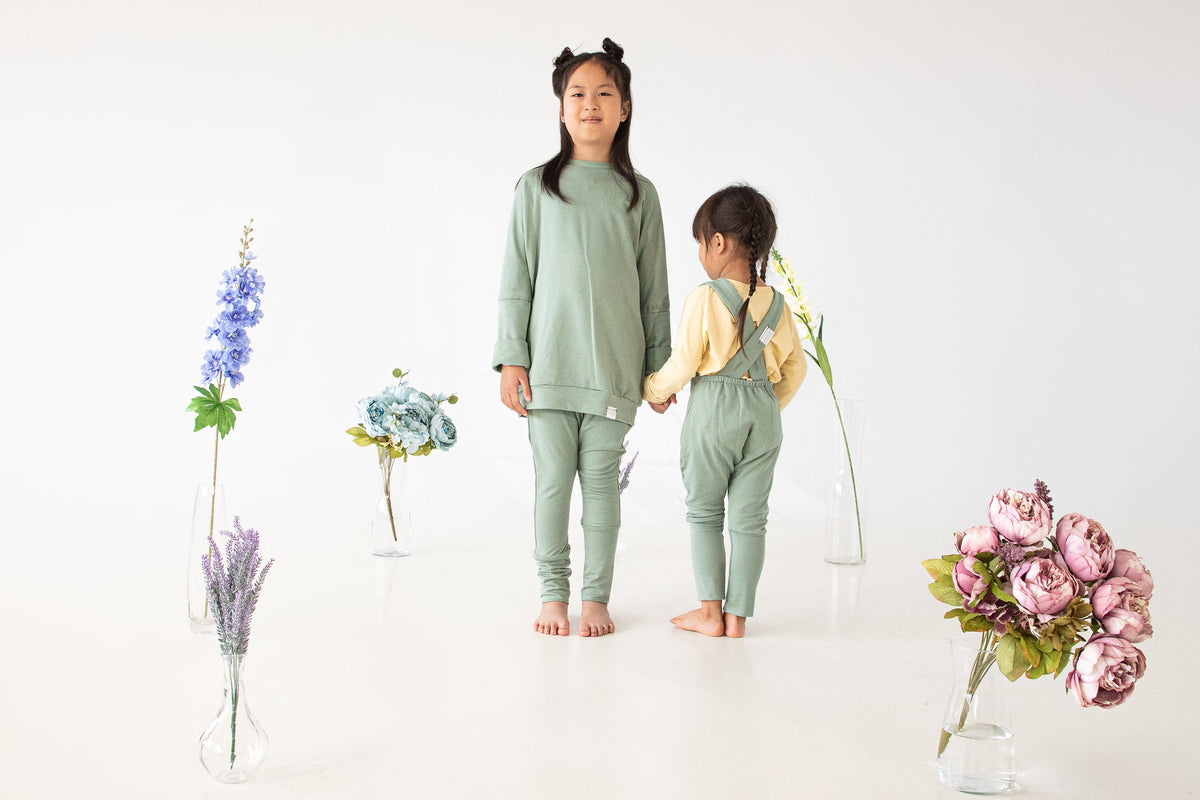Grow With Me Overalls | Sage Green