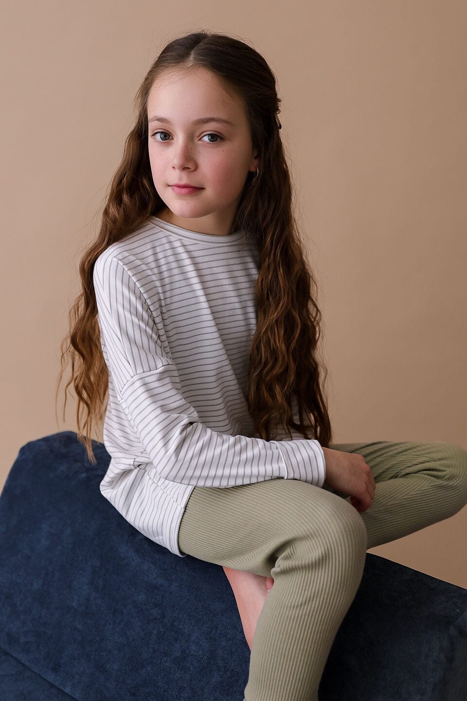 Grow With Me Shirt | Sage Stripes