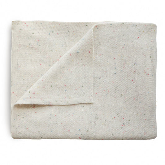 Couverture en tricot confettis pour bébé, coton biologique