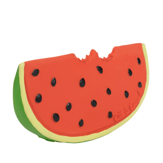 Jouet de dentition Wally the Watermelon en caoutchouc naturel