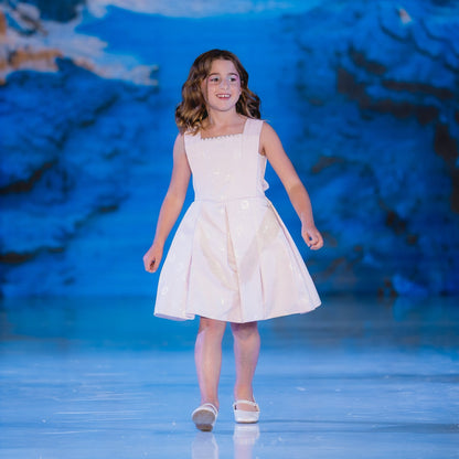 Robe de cérémonie rose Stardust pour fille