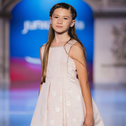 Robe de cérémonie rose Stardust pour fille