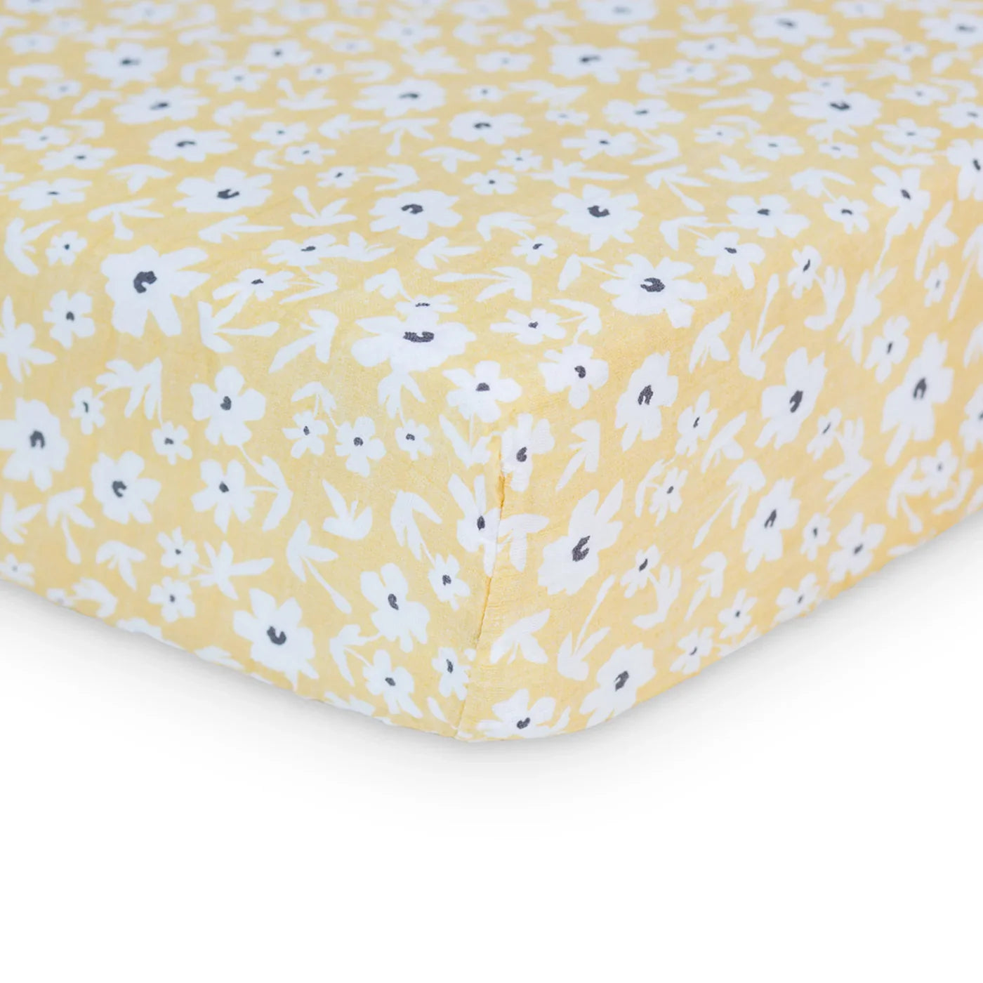 Crib Sheet - Boho - Yellow Wildflowers