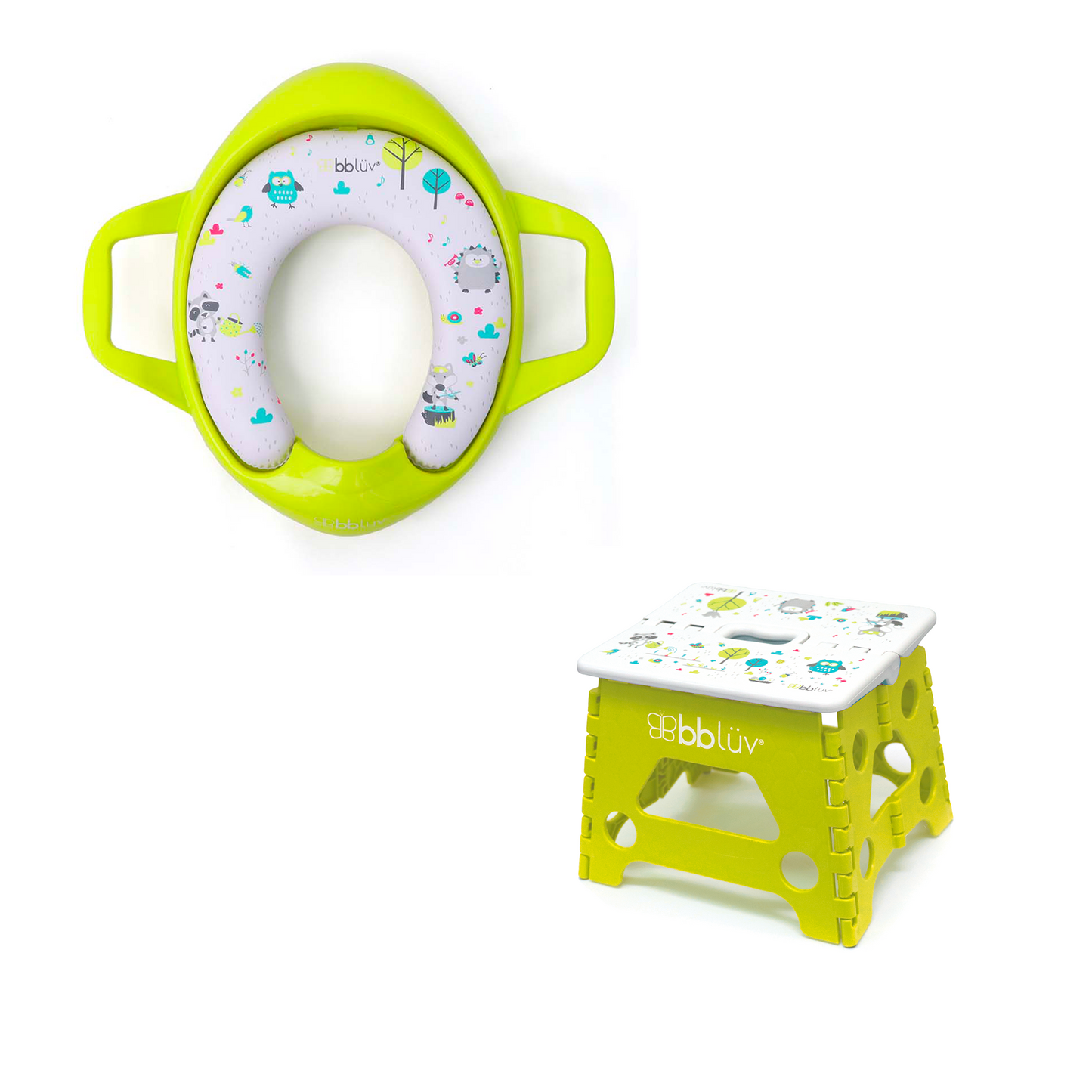 Pöti & Stëp Sët : Siège de toilettes et marchepied pliable
