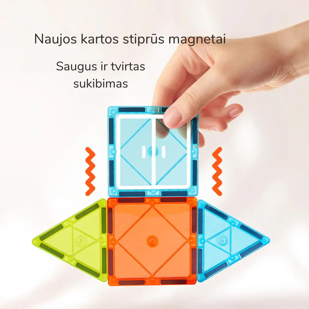 Colorful Magnetic Tiles - Little Architect 36 pcs