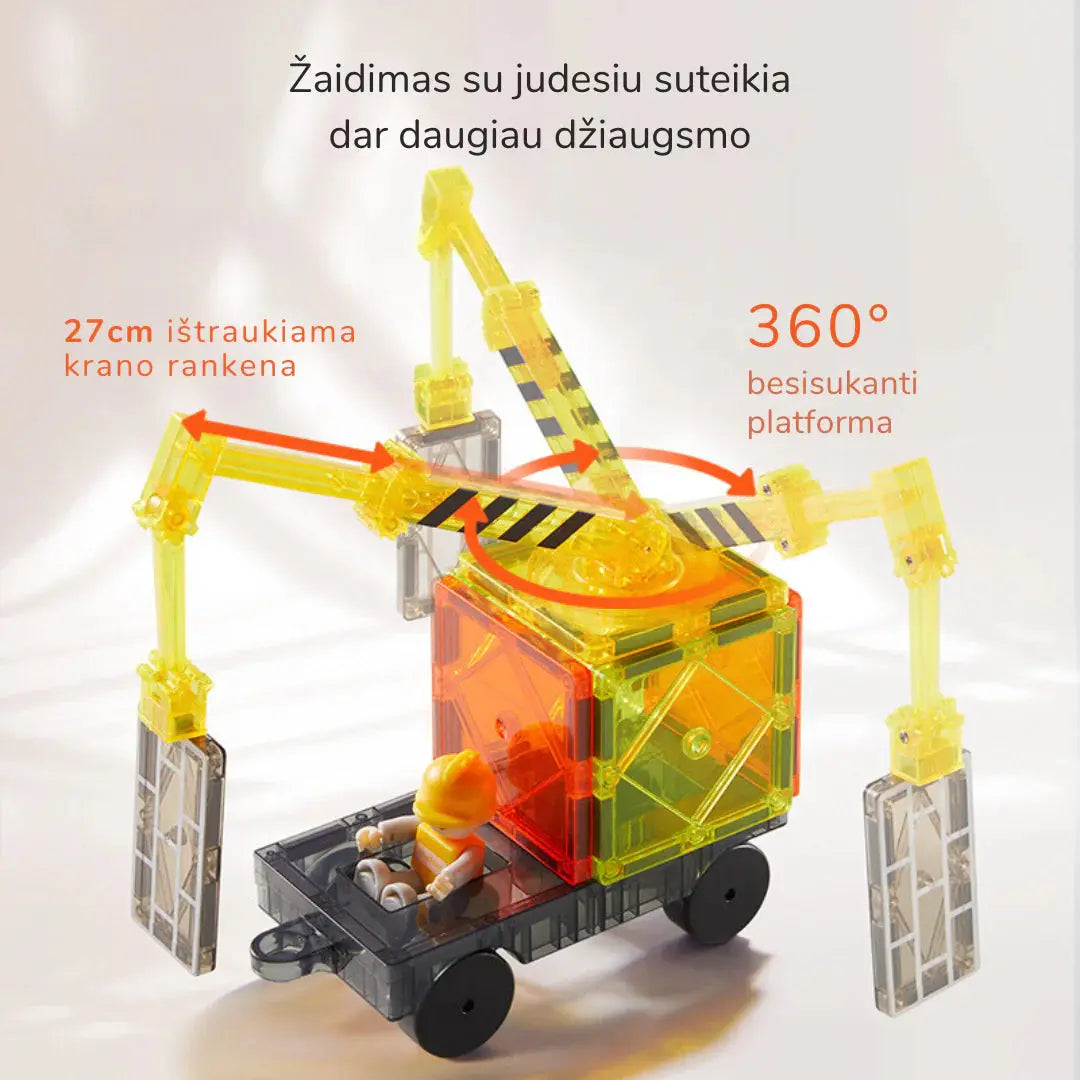 Colorful Magnetic Tiles - Little Architect 36 pcs