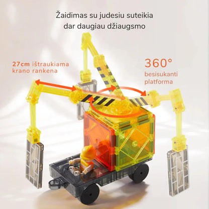 Colorful Magnetic Tiles - Little Architect 36 pcs