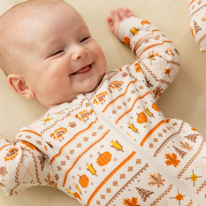Dors-bien imprimé Fair Isle de la collection Harvest | Petit Lem