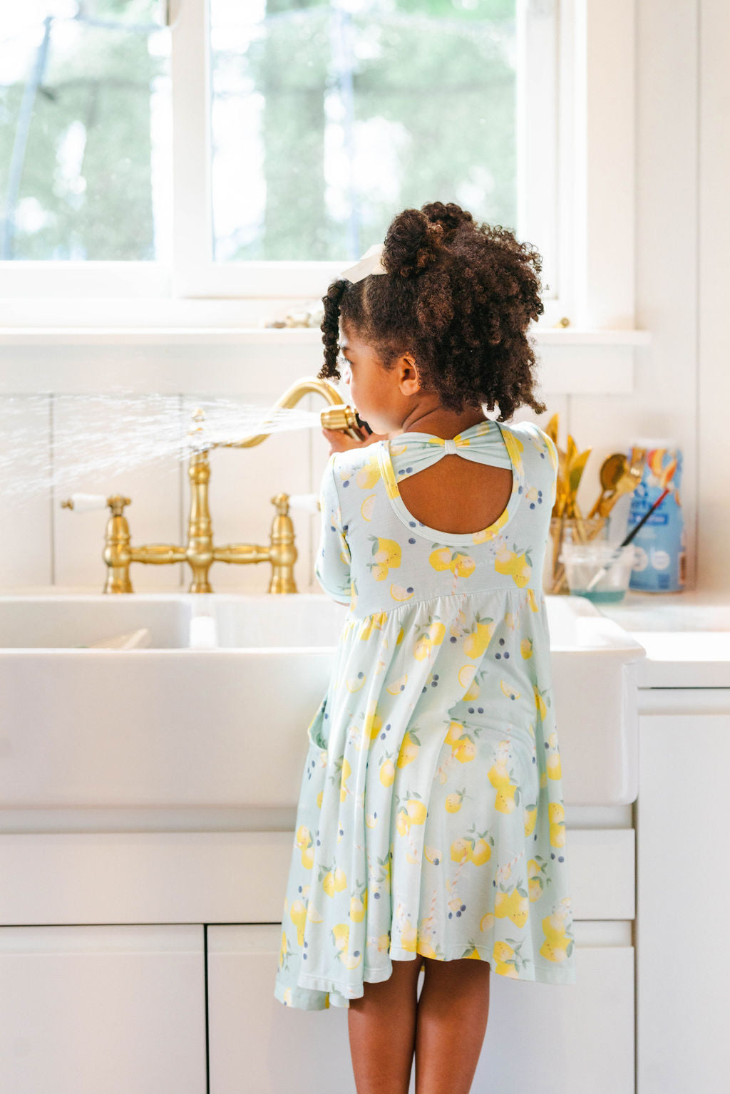 Robe patineuse à manches courtes - Lemon Squeezy