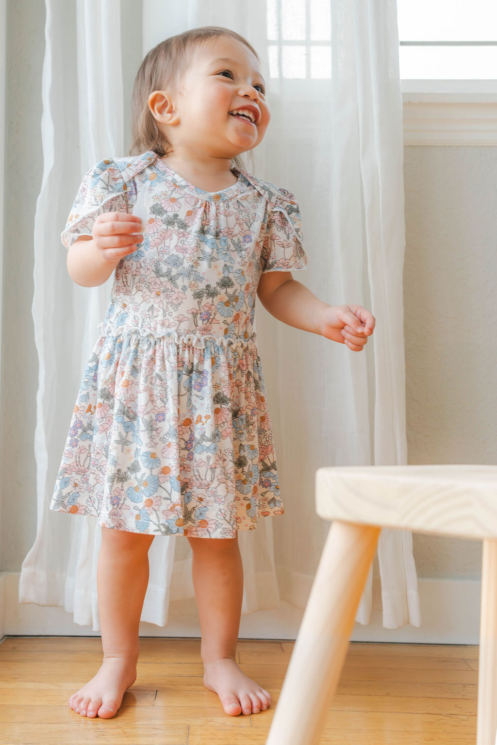 Robe-body à manches courtes - Jardin anglais