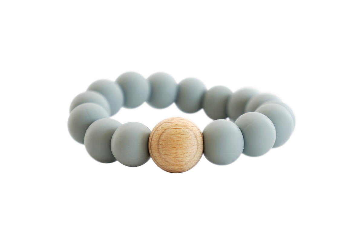 Mini Silicone and Wood Teething Ring