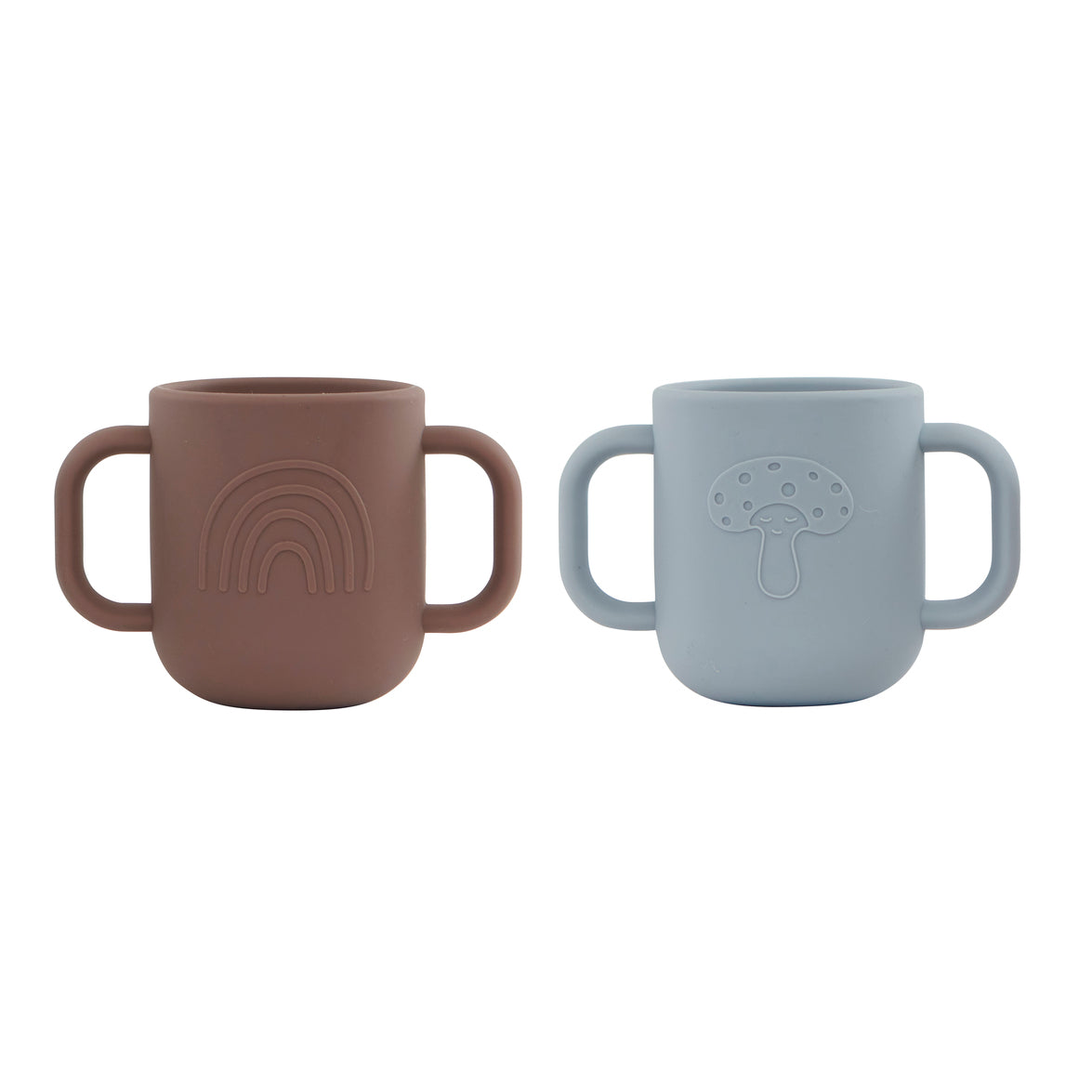 Lot de 2 tasses Kappu - Bleu poudré / Choko