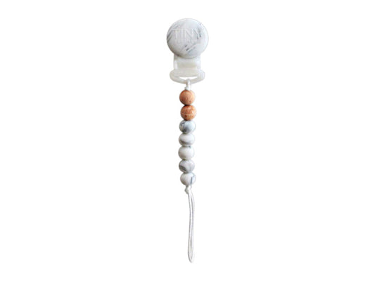 Mini Pacifier Clip – Silicone Beads, Shorter Length