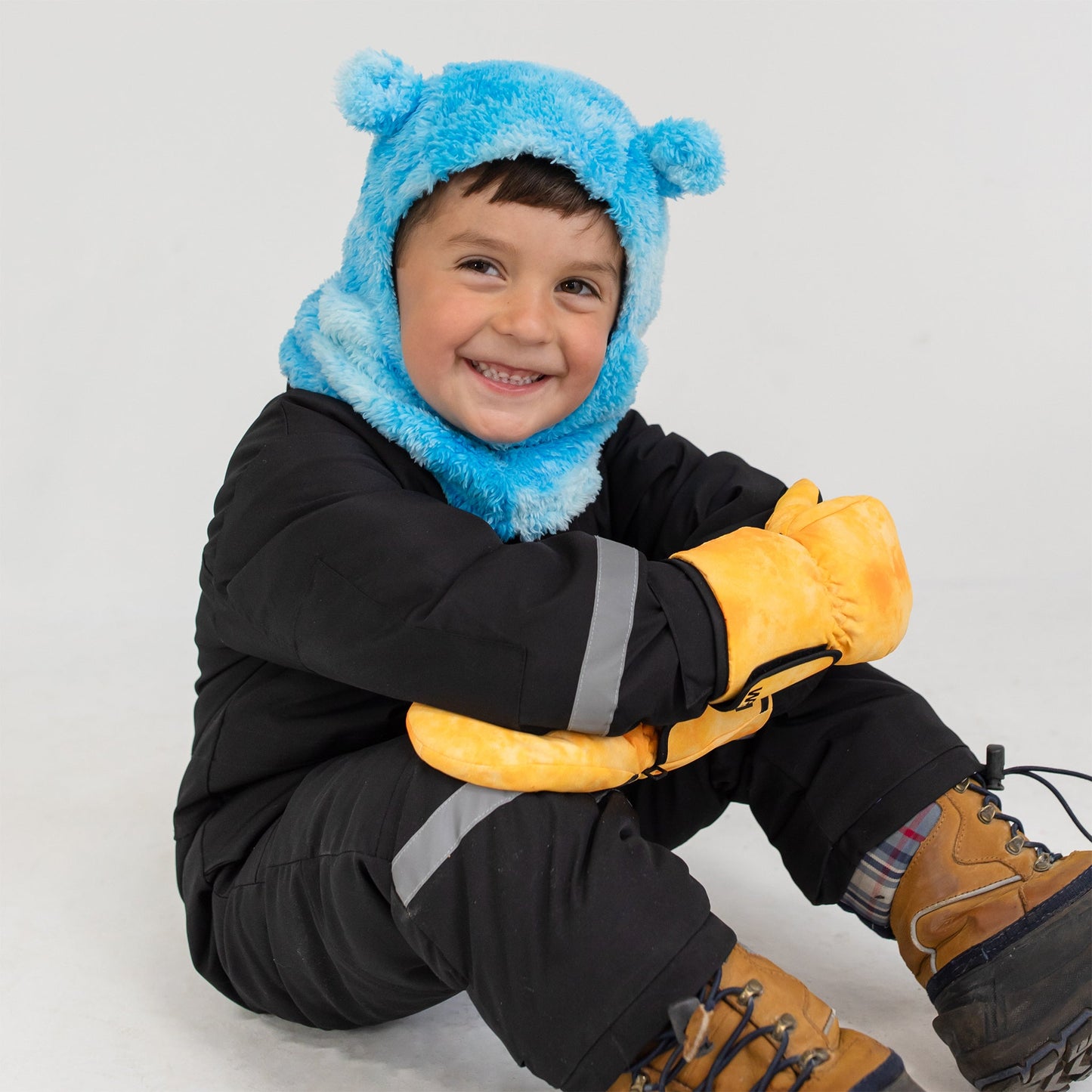 Marine Ombre Plush Bear Balaclava
