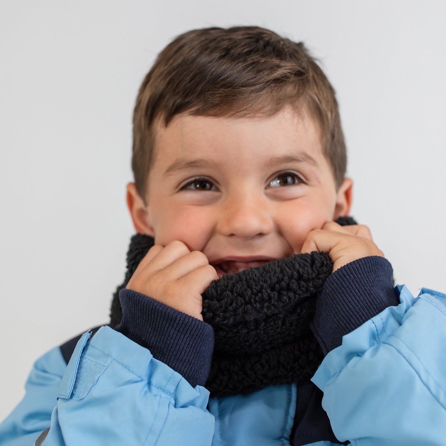 Midnight Black Plush Neck Warmer
