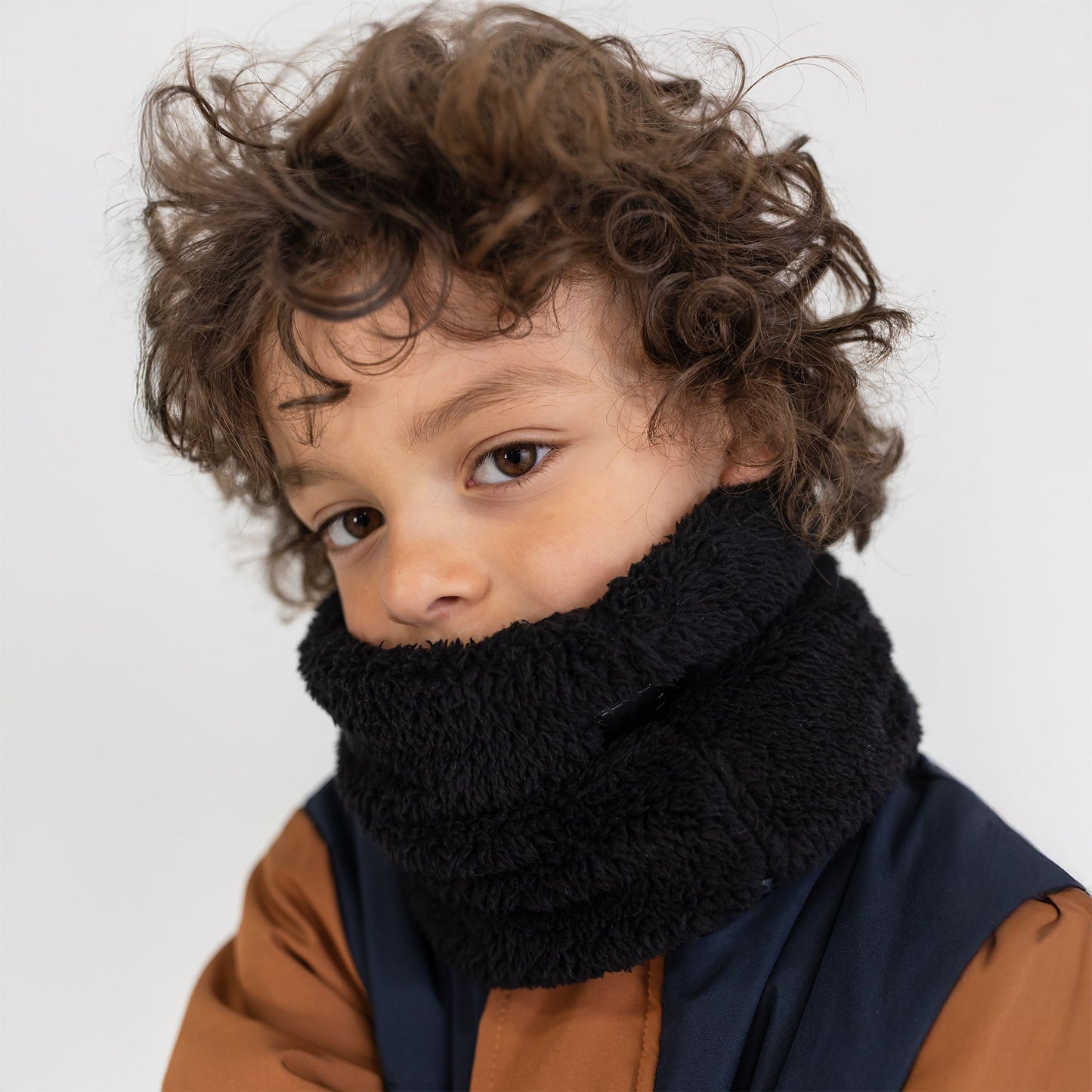 Midnight Black Plush Neck Warmer