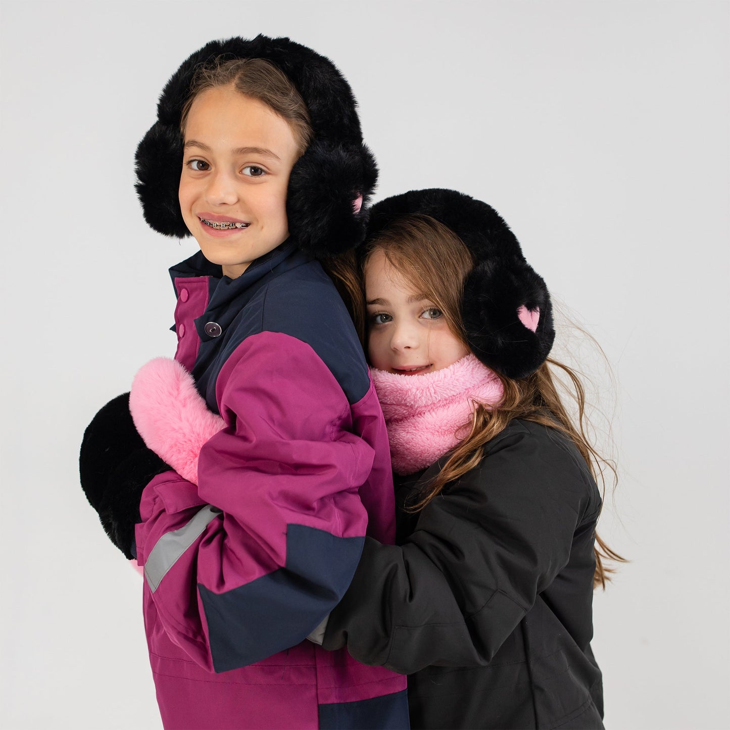 Midnight Heart Faux Fur Earmuff