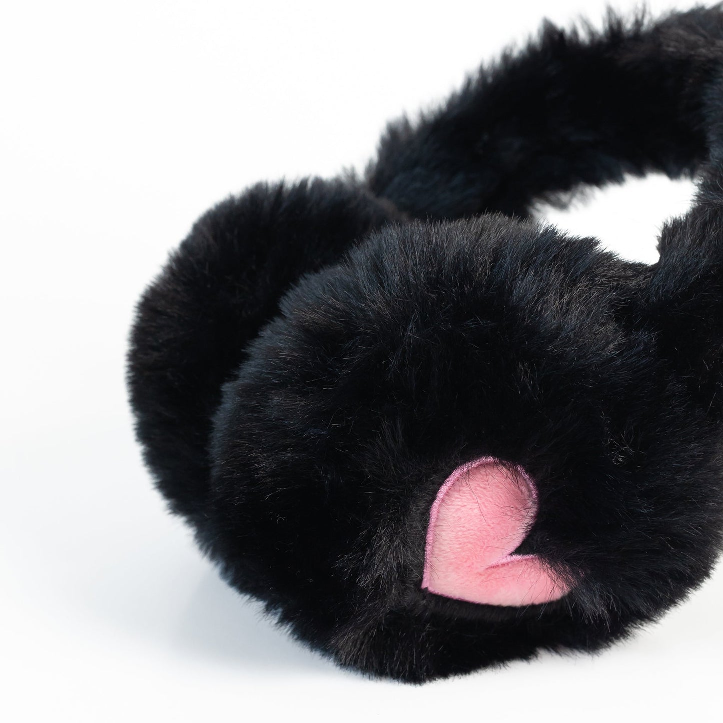Midnight Heart Faux Fur Earmuff