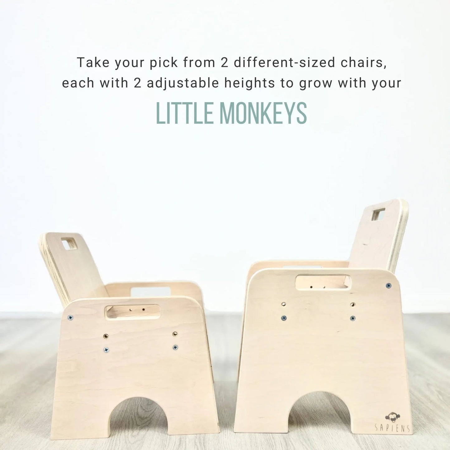 PAPAYA DOUBLE - Ensemble table et chaises Montessori réglables pour deux