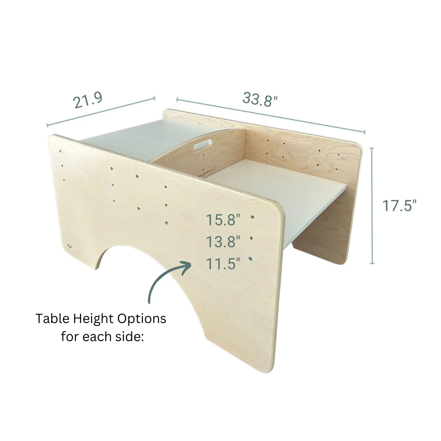 PAPAYA DOUBLE - Ensemble table et chaises Montessori réglables pour deux