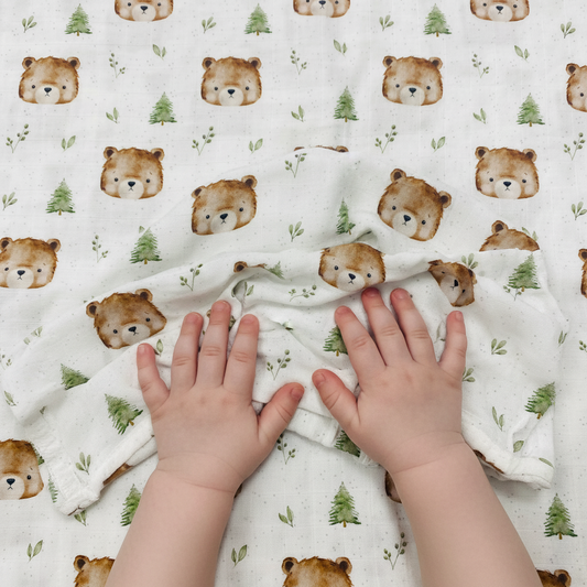 Création Jade Muslin - Bamboo & Cotton - Bear